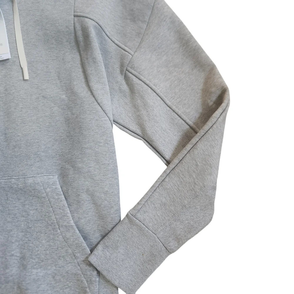 HP!❤️NWT ADIDAS Gray Pullover Logo Hoodie Men's Internal OH Fleece Lined XS - Picture 6 of 16
